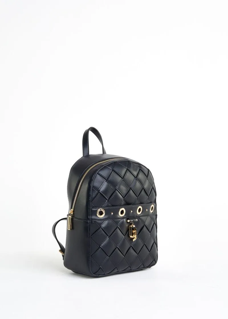 Zaino in similpelle intrecciata